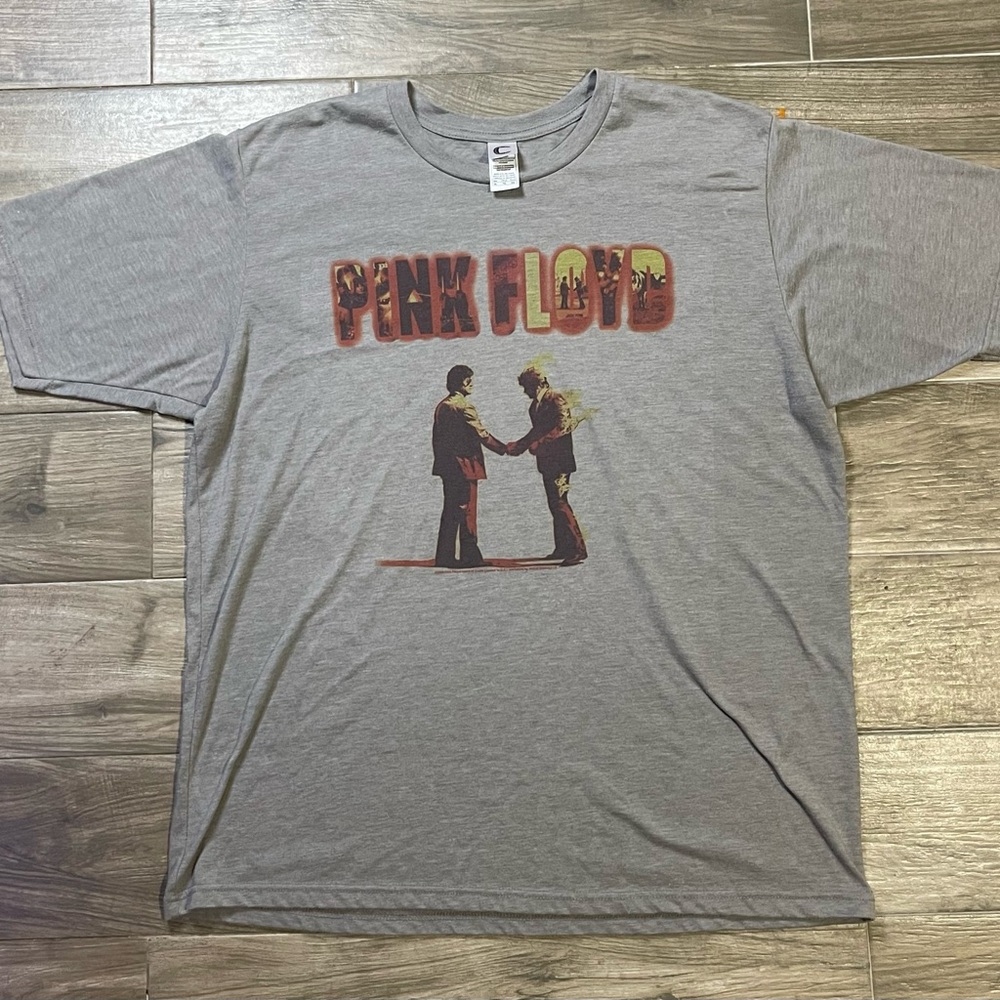 Pink Floyd Wish You Were Here Gray Graphic Retro Vintage T-Shirt Unisex XL